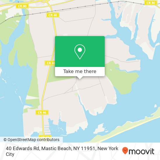 40 Edwards Rd, Mastic Beach, NY 11951 map
