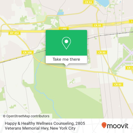 Happy & Healthy Wellness Counseling, 2805 Veterans Memorial Hwy map