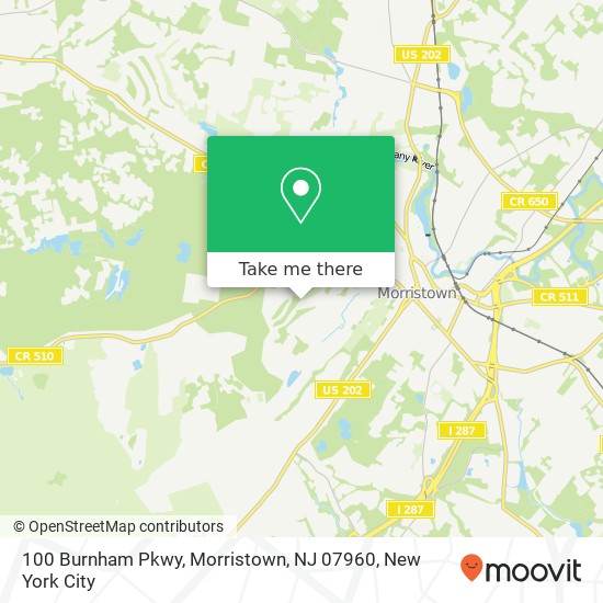 100 Burnham Pkwy, Morristown, NJ 07960 map
