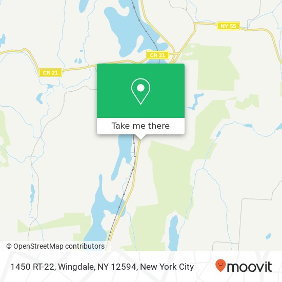 Mapa de 1450 RT-22, Wingdale, NY 12594