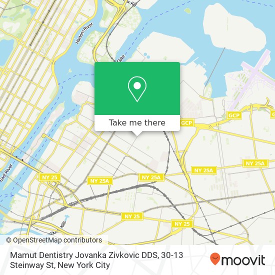 Mapa de Mamut Dentistry Jovanka Zivkovic DDS, 30-13 Steinway St