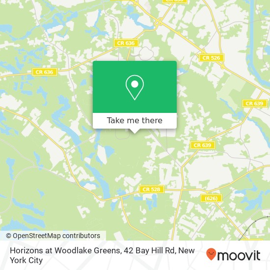 Mapa de Horizons at Woodlake Greens, 42 Bay Hill Rd