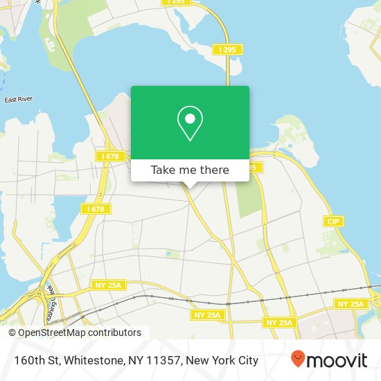Mapa de 160th St, Whitestone, NY 11357