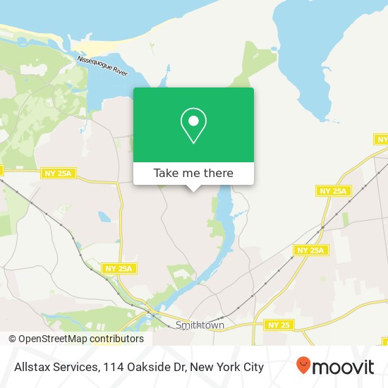 Mapa de Allstax Services, 114 Oakside Dr