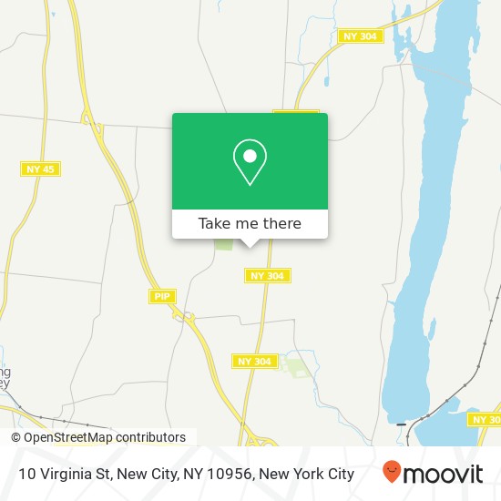 Mapa de 10 Virginia St, New City, NY 10956