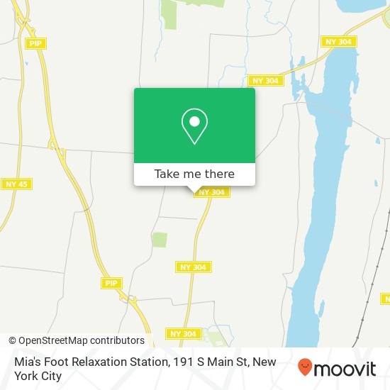 Mapa de Mia's Foot Relaxation Station, 191 S Main St