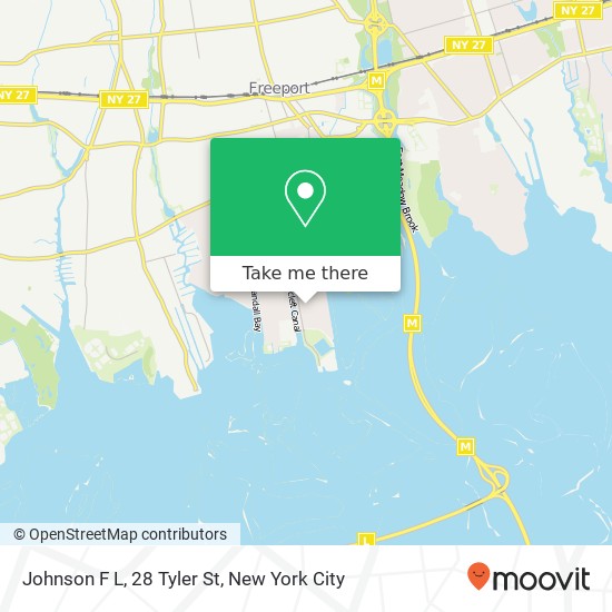 Mapa de Johnson F L, 28 Tyler St