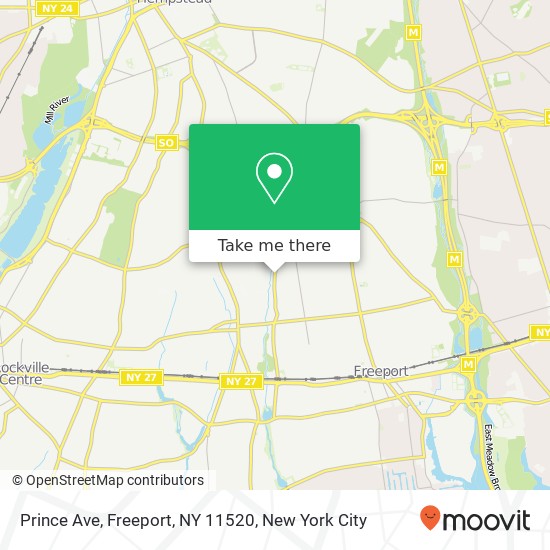 Mapa de Prince Ave, Freeport, NY 11520