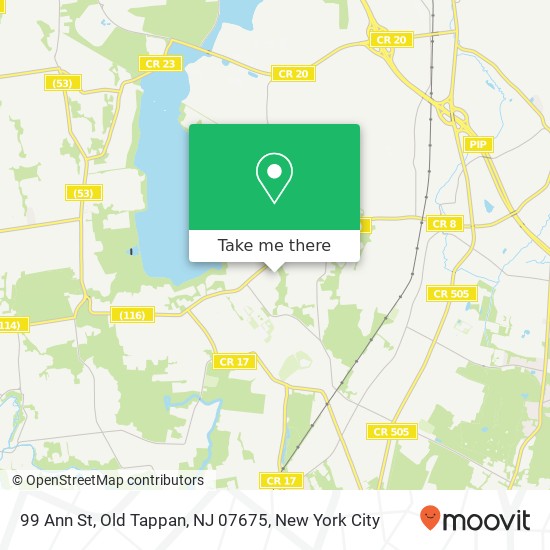Mapa de 99 Ann St, Old Tappan, NJ 07675