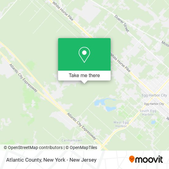 Mapa de Atlantic County, Atlantic County, NJ, USA