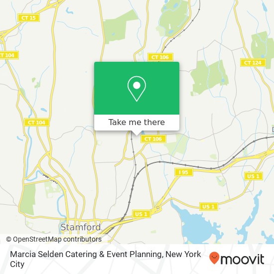 Mapa de Marcia Selden Catering & Event Planning