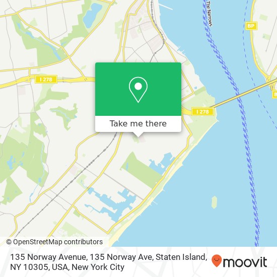 Mapa de 135 Norway Avenue, 135 Norway Ave, Staten Island, NY 10305, USA