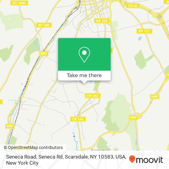 Mapa de Seneca Road, Seneca Rd, Scarsdale, NY 10583, USA