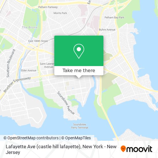 Lafayette Ave (castle hill lafayette) map