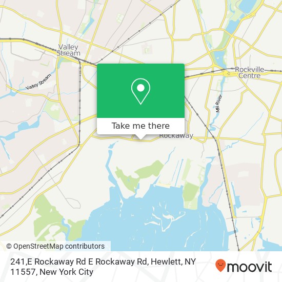 Mapa de 241,E Rockaway Rd E Rockaway Rd, Hewlett, NY 11557