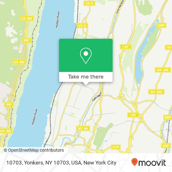 Mapa de 10703, Yonkers, NY 10703, USA