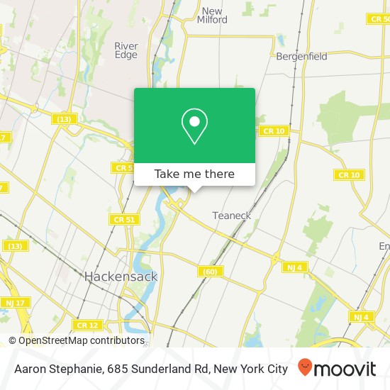 Mapa de Aaron Stephanie, 685 Sunderland Rd