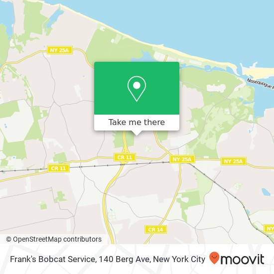 Mapa de Frank's Bobcat Service, 140 Berg Ave