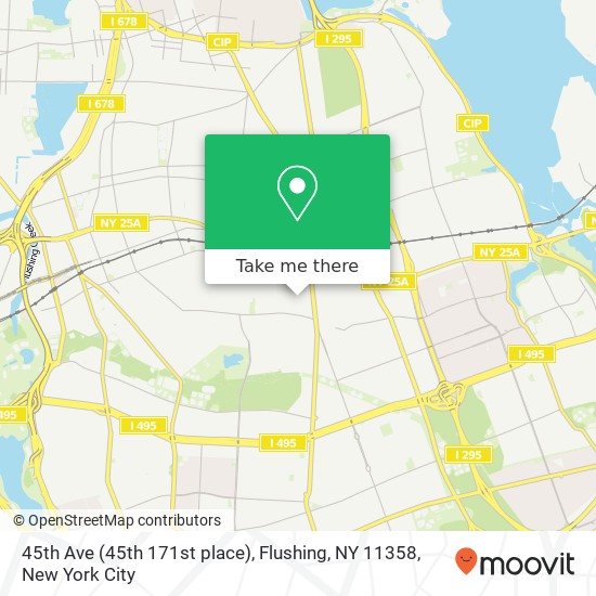 45th Ave (45th 171st place), Flushing, NY 11358 map