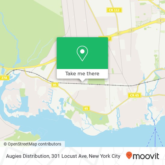 Augies Distribution, 301 Locust Ave map
