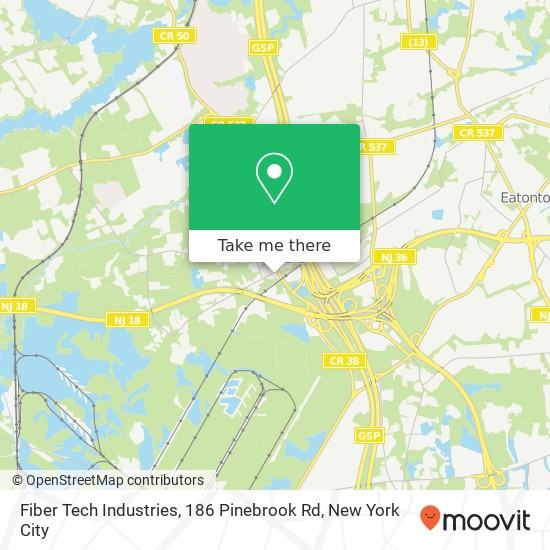 Fiber Tech Industries, 186 Pinebrook Rd map