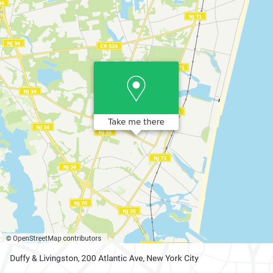 Mapa de Duffy & Livingston, 200 Atlantic Ave