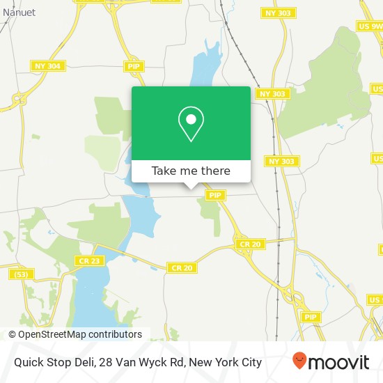 Mapa de Quick Stop Deli, 28 Van Wyck Rd