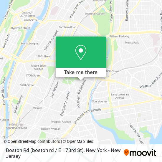 Boston Rd (boston rd / E 173rd St) map