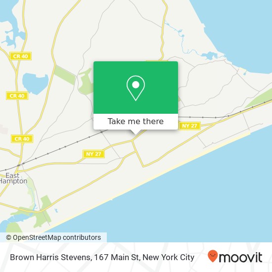 Mapa de Brown Harris Stevens, 167 Main St