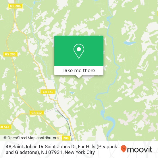 48,Saint Johns Dr Saint Johns Dr, Far Hills (Peapack and Gladstone), NJ 07931 map