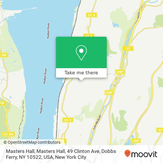 Masters Hall, Masters Hall, 49 Clinton Ave, Dobbs Ferry, NY 10522, USA map