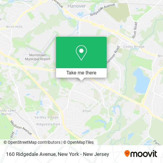 Mapa de 160 Ridgedale Avenue