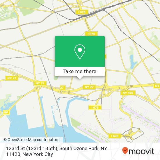 Mapa de 123rd St (123rd 135th), South Ozone Park, NY 11420