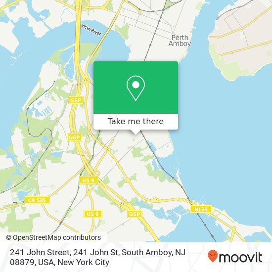 241 John Street, 241 John St, South Amboy, NJ 08879, USA map