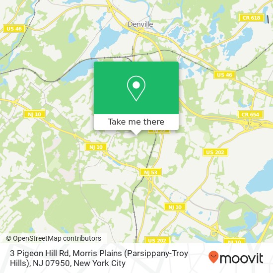 3 Pigeon Hill Rd, Morris Plains (Parsippany-Troy Hills), NJ 07950 map