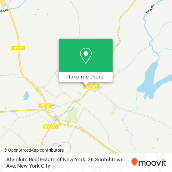 Mapa de Absolute Real Estate of New York, 26 Scotchtown Ave