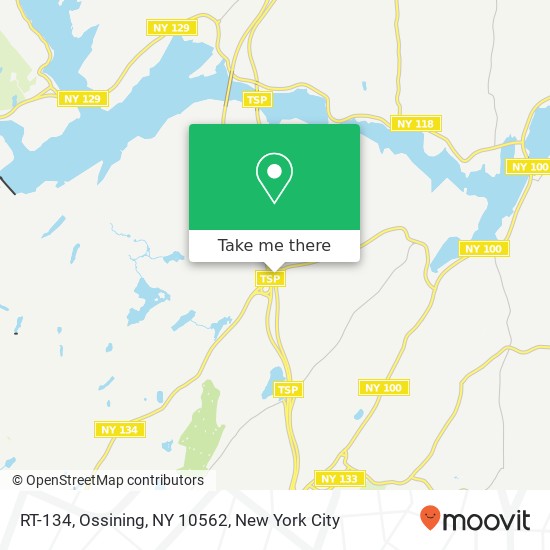 Mapa de RT-134, Ossining, NY 10562