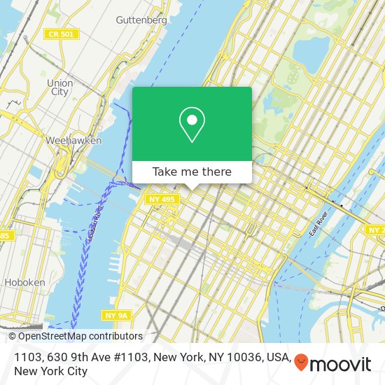 1103, 630 9th Ave #1103, New York, NY 10036, USA map