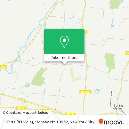 Mapa de CR-81 (81 viola), Monsey, NY 10952