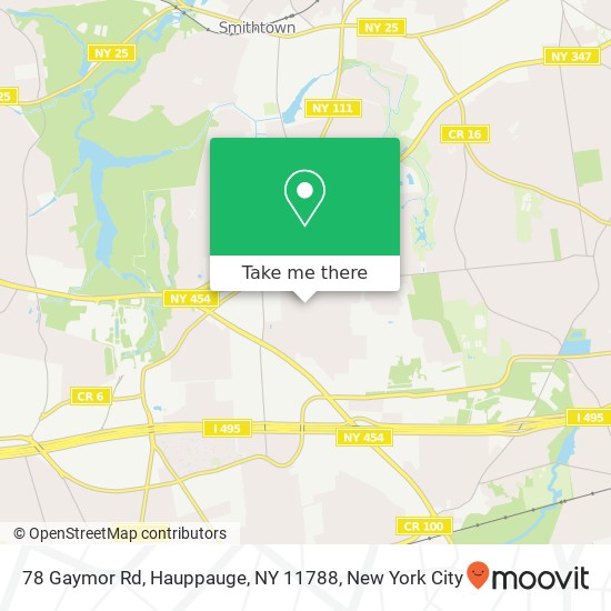 78 Gaymor Rd, Hauppauge, NY 11788 map