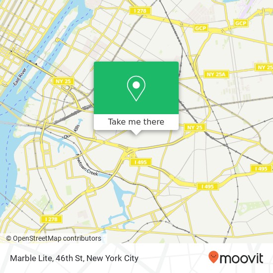 Marble Lite, 46th St map