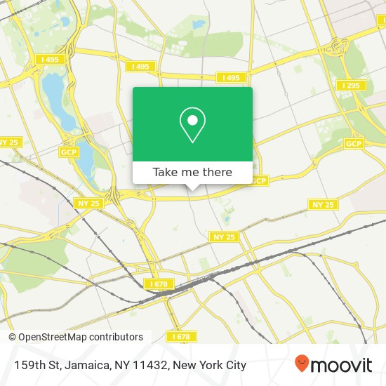 Mapa de 159th St, Jamaica, NY 11432