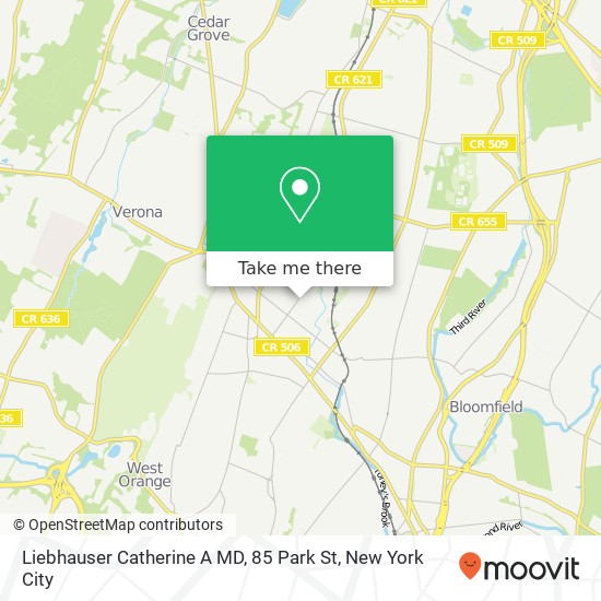 Liebhauser Catherine A MD, 85 Park St map