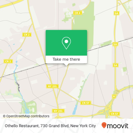 Othello Restaurant, 730 Grand Blvd map