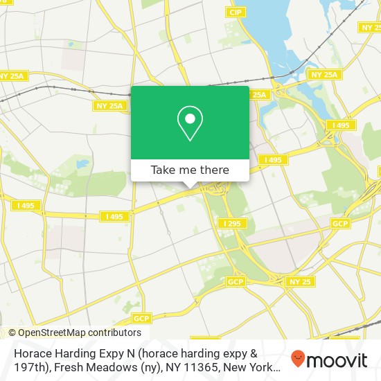 Mapa de Horace Harding Expy N (horace harding expy & 197th), Fresh Meadows (ny), NY 11365