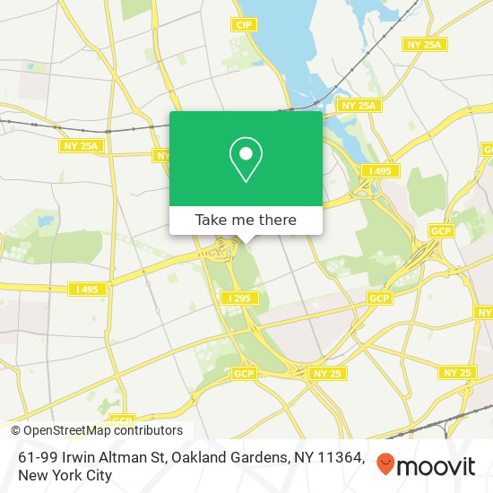 61-99 Irwin Altman St, Oakland Gardens, NY 11364 map