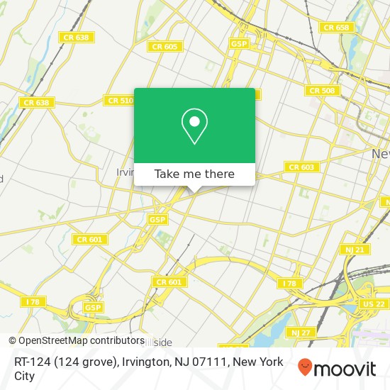 RT-124 (124 grove), Irvington, NJ 07111 map