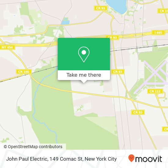 Mapa de John Paul Electric, 149 Comac St