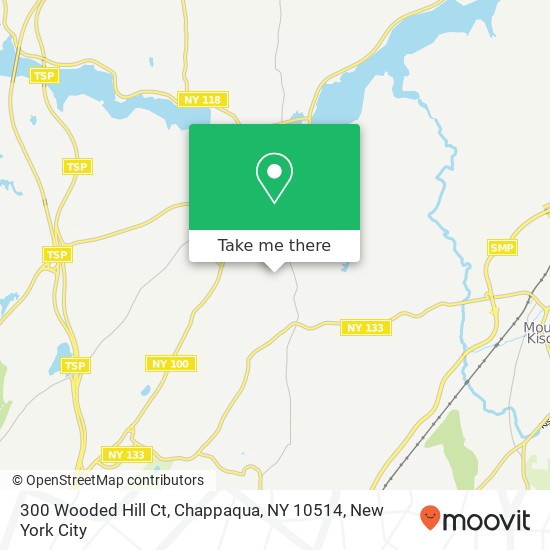 300 Wooded Hill Ct, Chappaqua, NY 10514 map