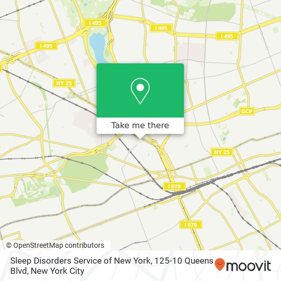 Mapa de Sleep Disorders Service of New York, 125-10 Queens Blvd